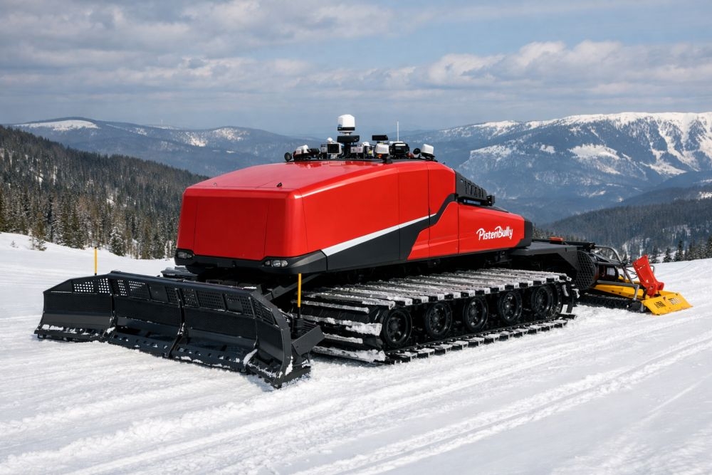 Une dameuse autonome en test au Champ du Feu !
